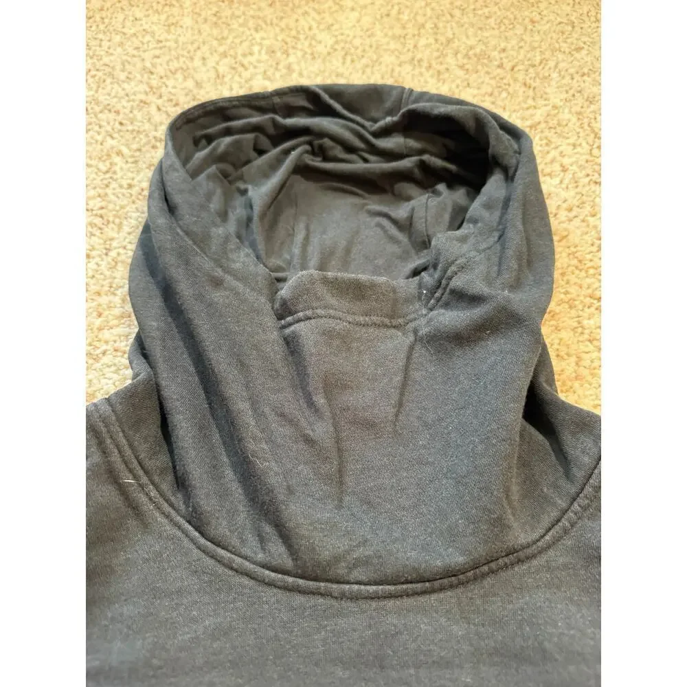 NIKE Black & Silver Sweatshirt, womens size Small, Slightly cropped, boxy fit
